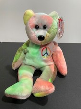 TY Peace Bear  Beanie Babie *Retired*