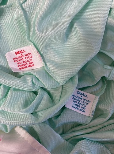 Vintage Lorraine Peignoir Set Long Green Nylon Nightgown Robe Lingerie Sz Small - Picture 22 of 22