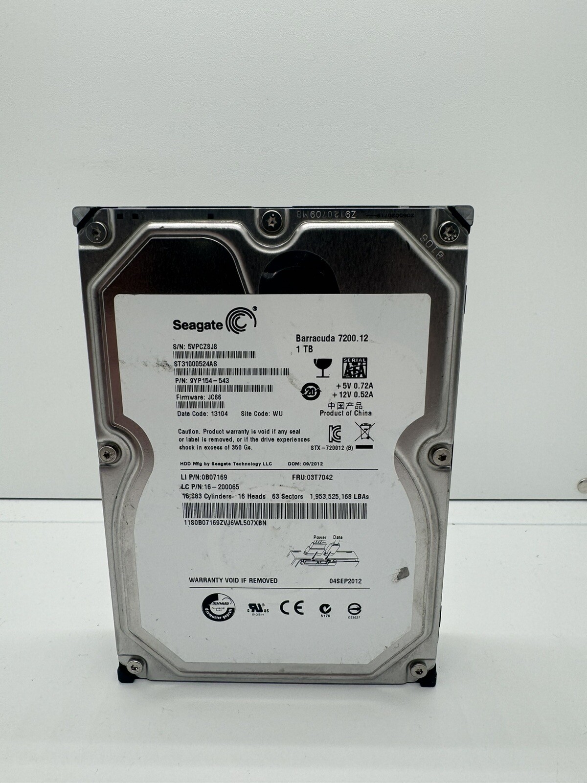 Seagate Barracuda ST31000524AS 1 TB 3.5" SATA III Desktop Hard Drive | eBay