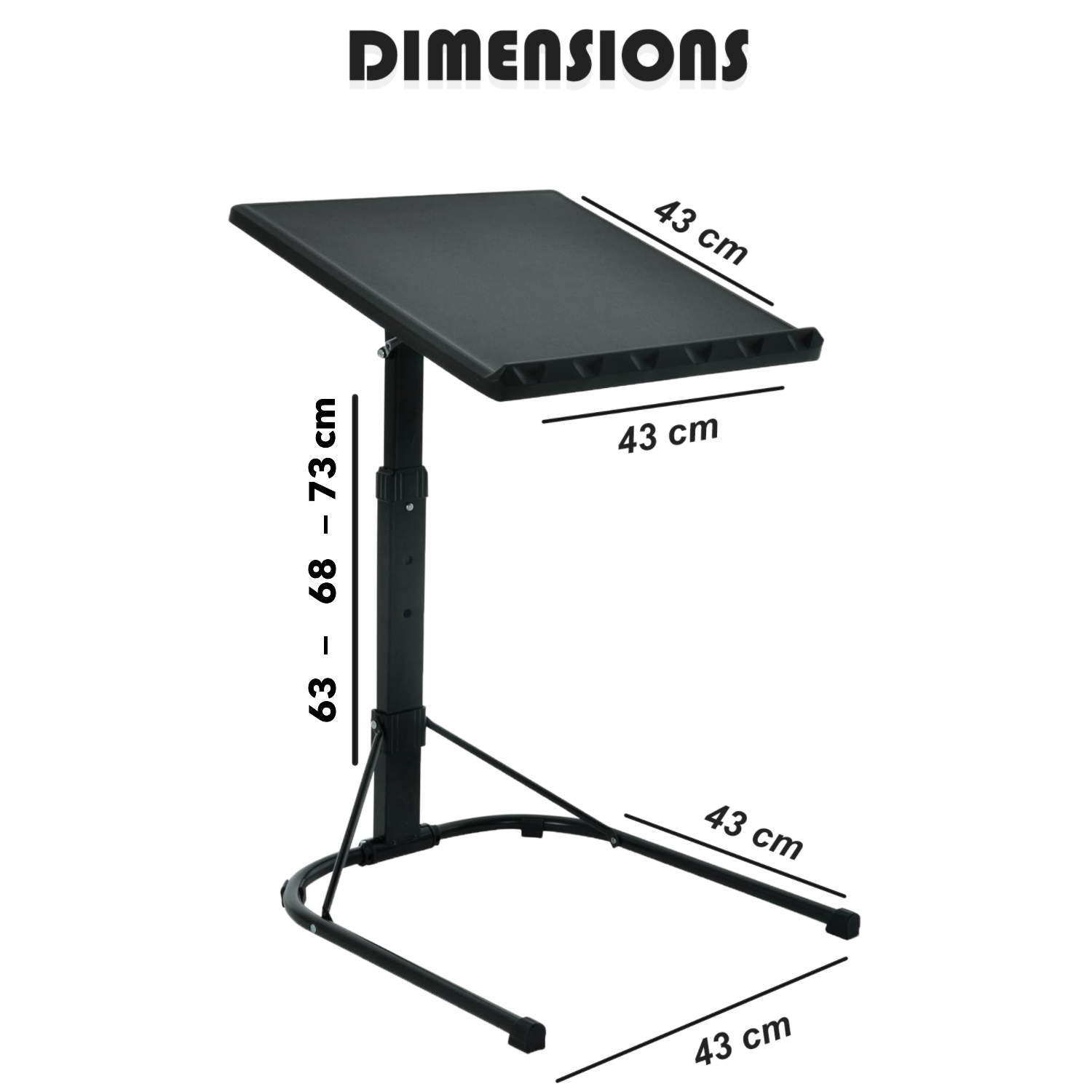 Adjustable Portable Laptop Table Notebook Desk Computer Trolley Sofa Bed Tray eBay