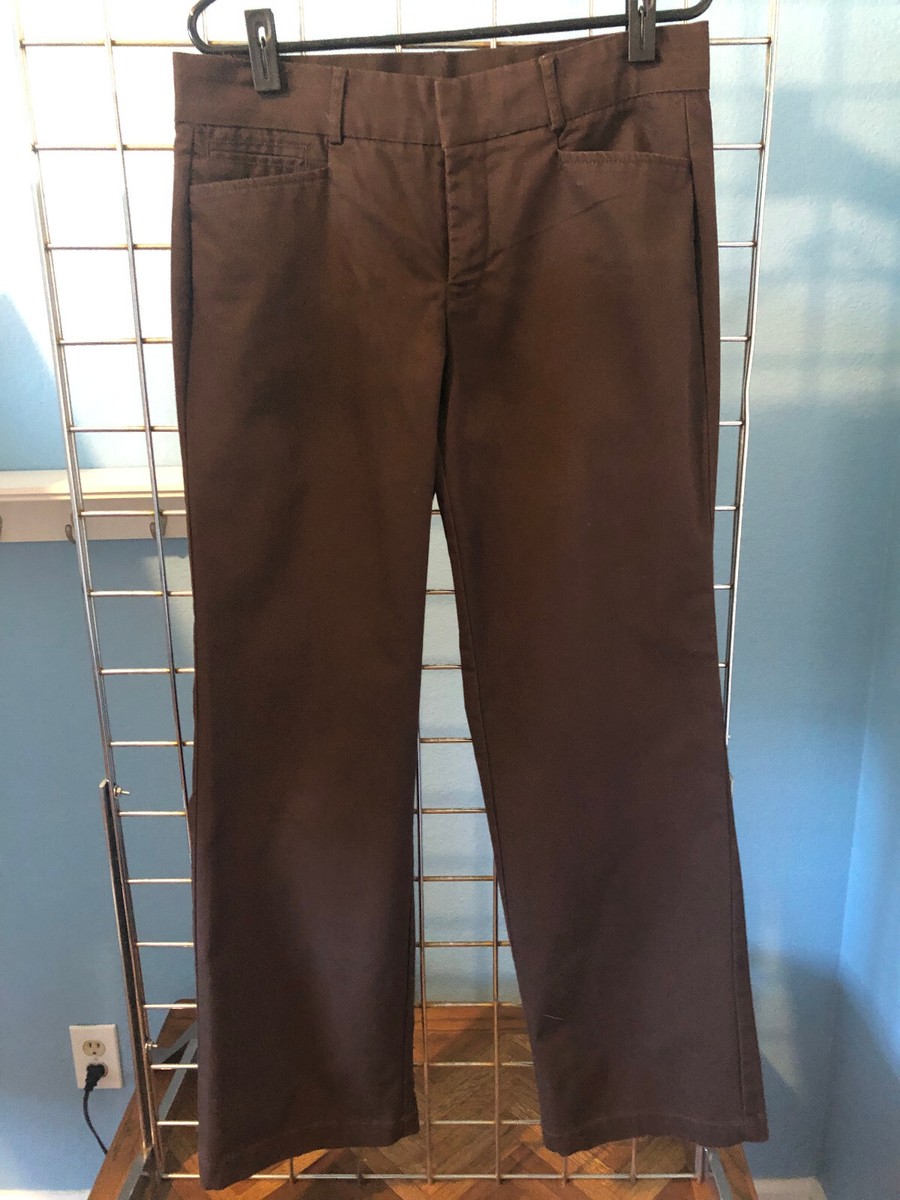 Dockers brown straight leg pants with 5 pockets, 2 trouser