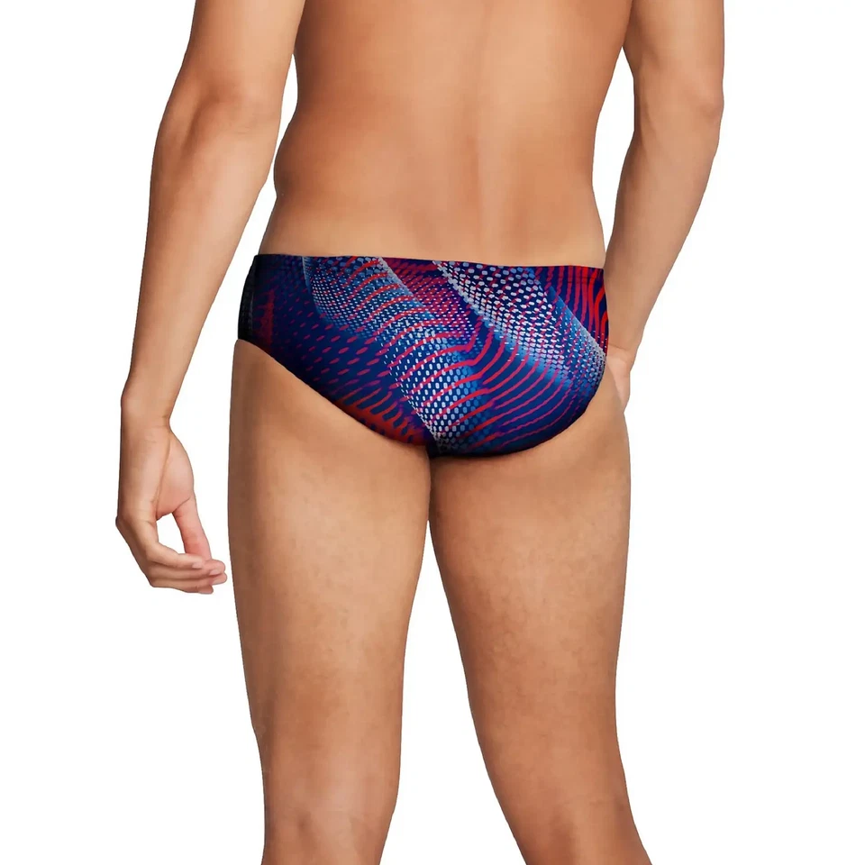 Calzoncillo para hombre SPEEDO Swim Coded Riff rojo blanco azul talla 34 nailon/lycra Foto 2 de 2