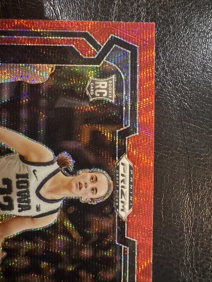 2024 Panini Prizm Draft Caitlin Clark RC Variation Red Wave