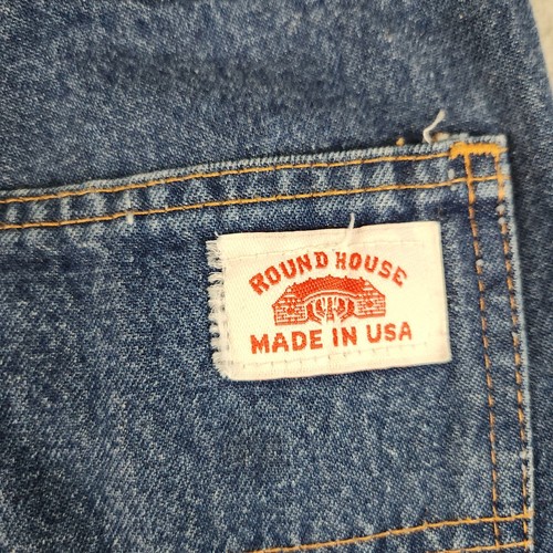 Vintage Round House Carpenter Jeans Men's 30x32 Blue Workwear Distressed Pants - Picture 17 of 17