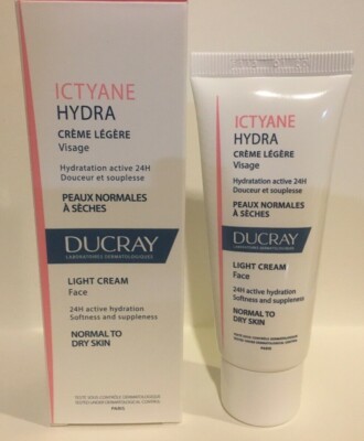 Ducray Ictyane Hydra Light Moisturizing Face Cream Normal To Dry Skin 40ml NIB