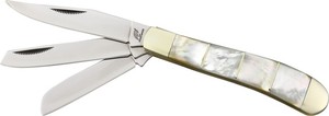 Frost-Trapper-MOP-Pocket-Knife-Stainless-Steel-Blade-Mother-Of-Pearl-Handle