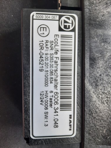 Interruptor de marcha ZF EcoLife 6006.341.048 6 botones como nuevo - Imagen 2 de 3