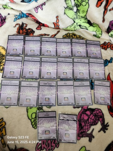 Star Wars Galaxy 2022 Trading Card Lot All Different 38 Cards - Picture 2 of 2