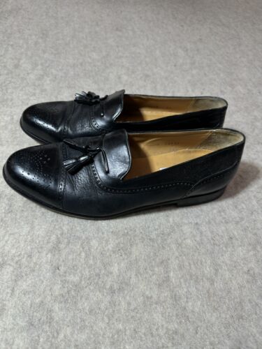 Mezlan “Havana” Mens Black Tassel Loafers Shoes Size 11 W - Picture 3 of 7
