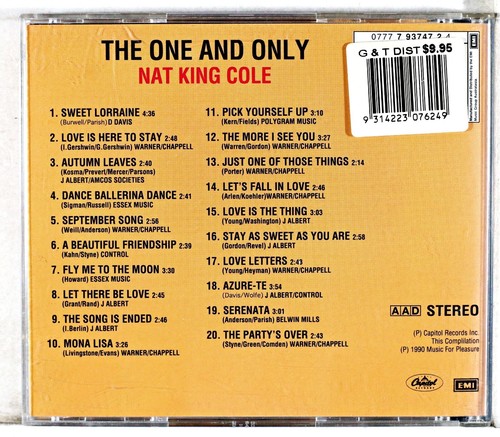 Nat King Cole - One and only (CD 1996) - Picture 3 of 3