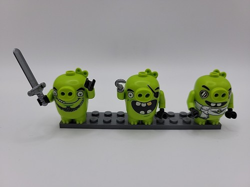 Lego Angry Birds Minifigure Lot of 10 Piggys, Pirates, Yellow, And Red - Picture 4 of 11