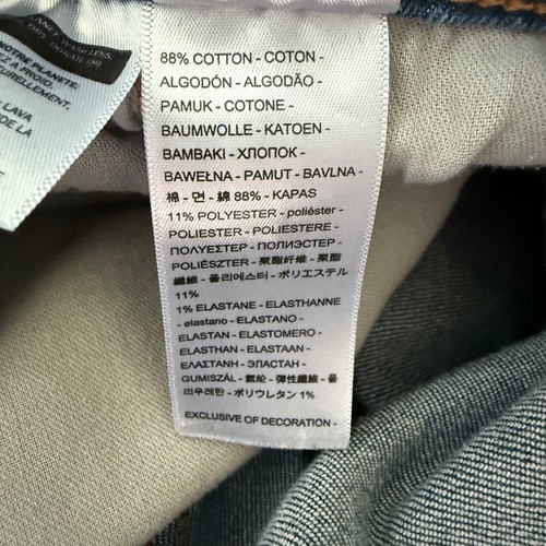 Jeans Levi's 505 uomo W33 L34 regular fit gamba dritta lavaggio scuro pantaloni denim - Foto 5 di 12