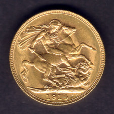 Australia.  1914 Perth - Sovereign..  Much Lustre - EF/gEF