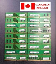 Samsung/SK Hynix/Micron DDR4 4GB 1Rx16 PC4-2400T DESKTOP RAM.