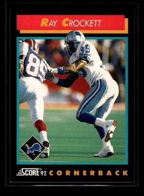 382 ~ Ray Crockett ~ 1992 SCORE ~BASE~NM~FTB | eBay