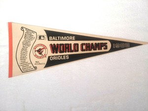 Baltimore-Orioles-1983-World-Champs-Roster-Pennant-Ex-Condition