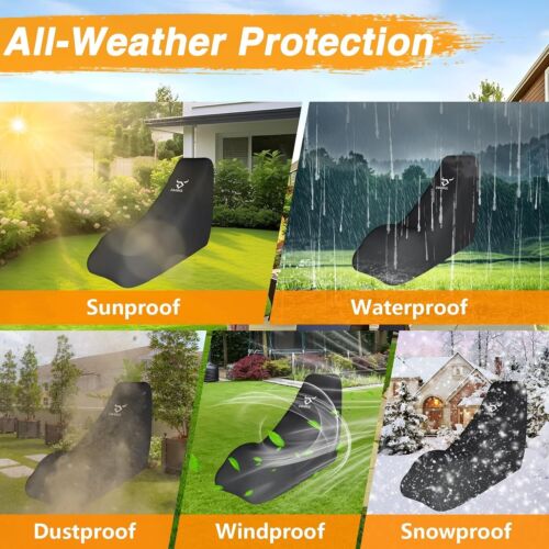 Waterproof Lawn Mower Cover Heavy Duty UV Protector for Push Mower Universal - Picture 5 of 9