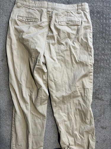 LL Bean women’s size 14 M/T Beige pants stretch waist classic fit 277337 - Picture 4 of 6