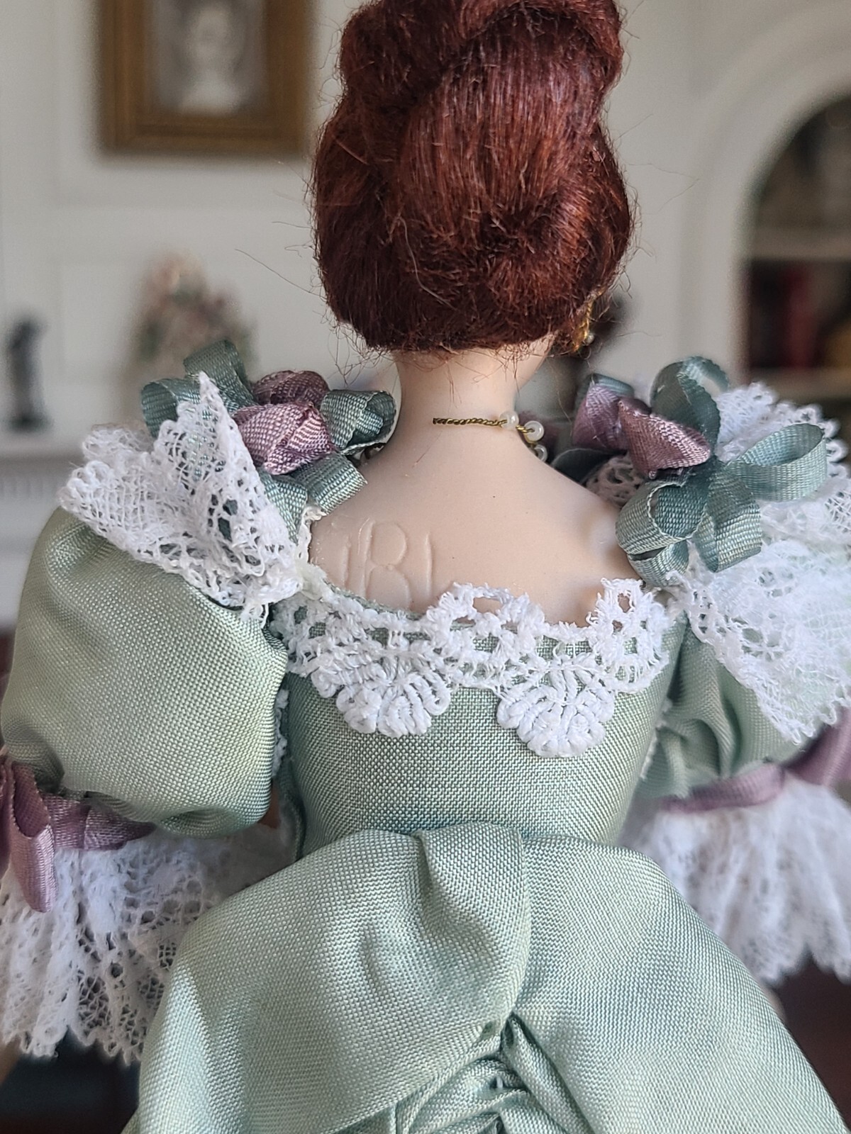 Dollhouse Miniature Artisan Joann Roberts? Porcelain Lady Doll 112 eBay