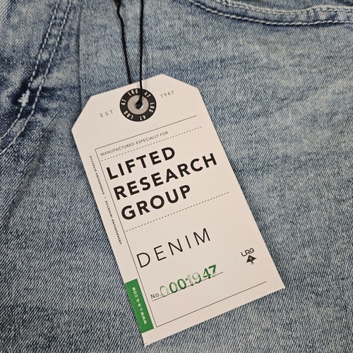 LRG Lifted Research Group Slim Skinny Fit Blue Denim Men's Jeans Size 32, 34 - Picture 6 of 15