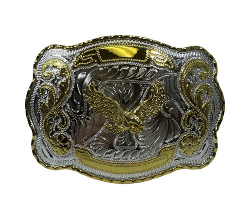 Mens Leather American Eagle Design Belt with Large Eagle Buckle Belt Size 30-52 - Picture 9 of 13