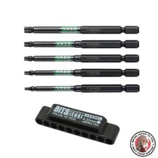 NEW Vessel Single Head Torx Rigid Bit set of 5 SS16T-5PSA