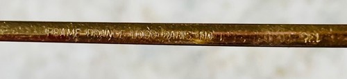 LOGO VINTAGE PARIGI OVERSIZE ORO MEZZO CERCHIO MADE IN FRANCE - Foto 4 di 4