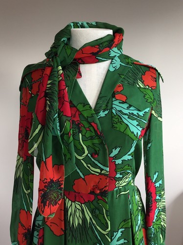 La Mendola Vintage Dress 100% Silk Size 42/6 Beaut