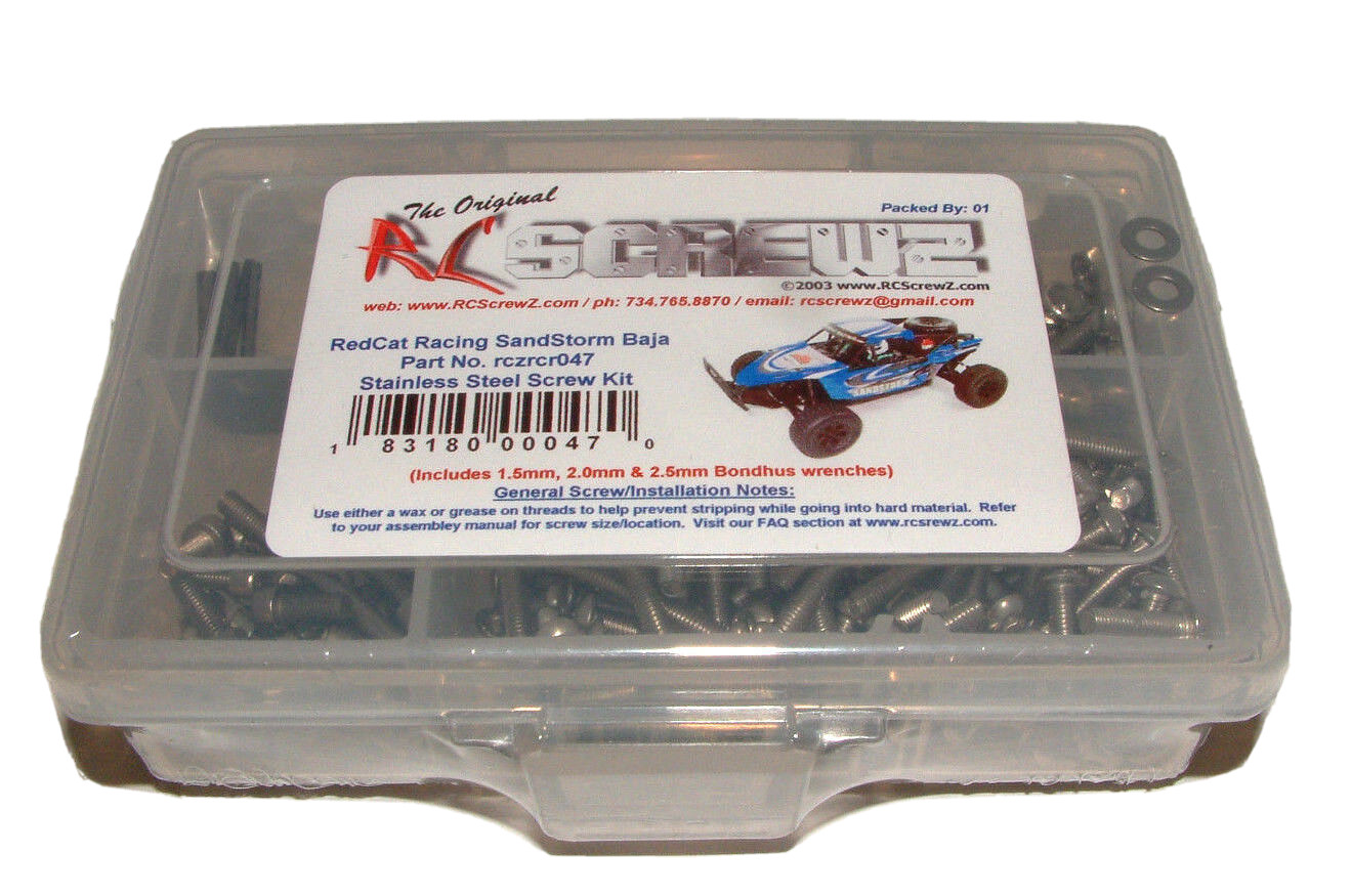 REDCAT RACING SANDSTORM BAJA RC SCREWZ STAINLESS STEEL SCREW SET RCR047