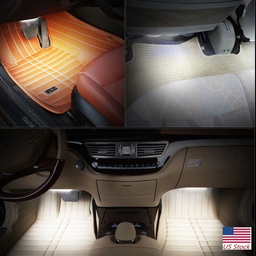 12V RGB LED Glow Interior Car Kit Under Dash Foot Floor Seats Accent Lighting - Bild 11 von 12
