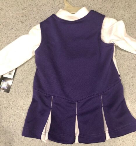 NWT Northwestern University Illinois Toddler Cheerleader Dress Outfit 24M - Picture 2 of 6
