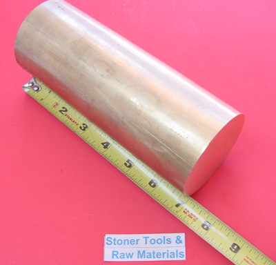 2-1/2'' C360 BRASS ROUND ROD 7'' long Solid H02 2.50'' OD Lathe Bar Stock Cut New