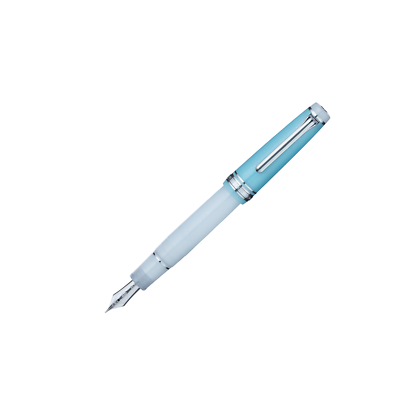 レトロ 21K Sailor21 セーラー万年筆 ポケット ライトブルー 水色 Sailor Pro Gear Standard Fountain Pen in Sapporo Snow Festival