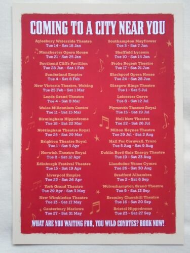 CALAMITY JANE Live theatre event 2025 Tour of UK & IRELAND Promo tour flyers x 2 - Picture 3 of 3