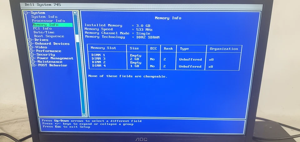 Vintage Gaming Dell OptiPlex 745 Computer Intel Core 2 1.86GHz 3GB RAM No HDD - Image 3 of 4