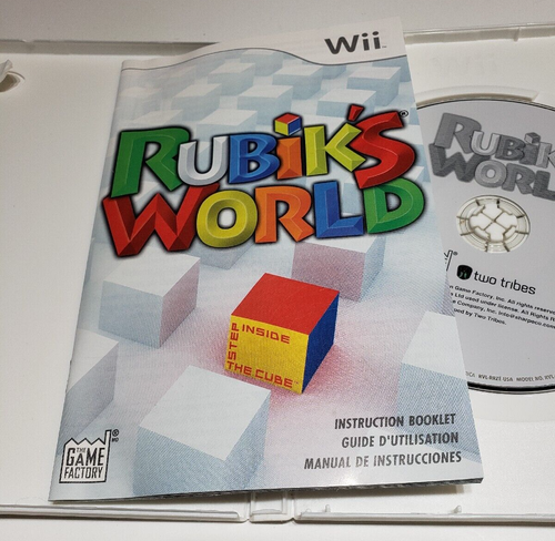 🔴Rubik's World (Nintendo Wii, 2008) Complete - Picture 3 of 6