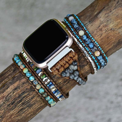 for Fitbit Versa 3/Sense/Versa/Versa 2 Watch Band Strap Bohemian Bracelet