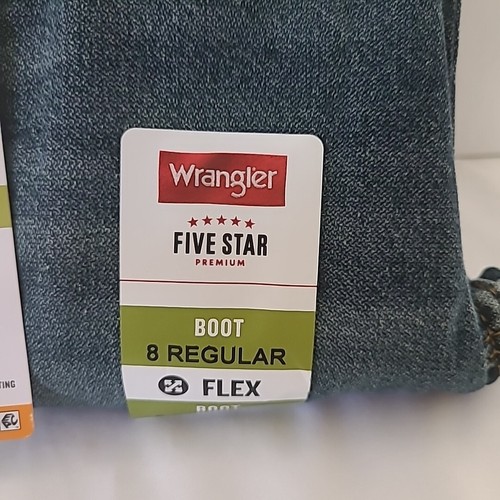 Wrangler Boys Jeans Five Star Premium Boot Flex Size 8 Regular - Picture 3 of 5