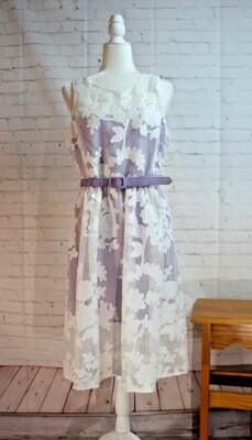 chinese dress ladies Long Sleeve Lace Hem Midi Dress by Badgley Mischka main image 0