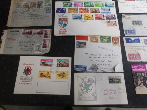 25 ALTE WELTBRIEFE AUS DEN 50er - 60er Jahren ERSTTAG UND SÄTZE ETC .. ALLE BILDER ANSEHEN !! - Bild 5 von 24