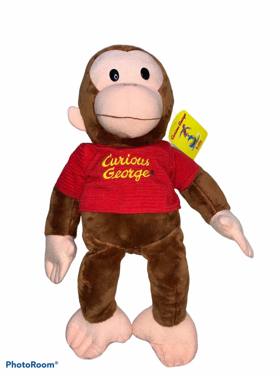 Curious George Red Shirt 16 Inch Plush Figure Open Box With Tag Plushies TV  Show | eBay