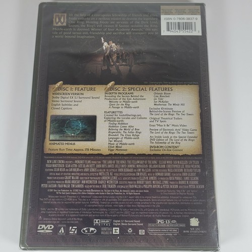 THE LORD OF THE RINGS DVD Lot New Sealed TRILOGY 1 2 3  - Picture 3 of 7