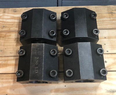 HAAS SL-40 2.500'' I.D. static tool block lathe boring bar holder, Made in USA