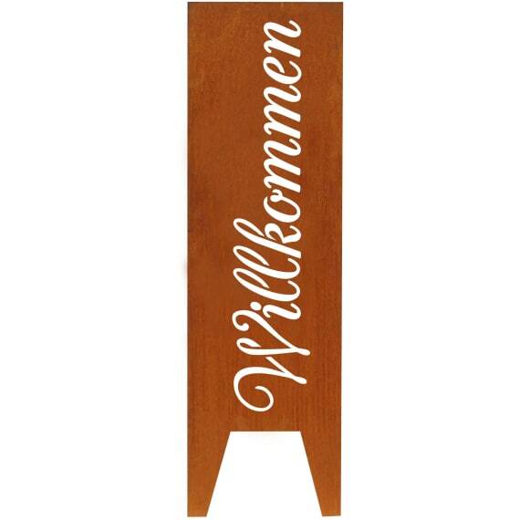 Götterfunken Cortenstele Seraphin Willkommen H 148cm Edelrost Garten Sichtschutz Götterfunken Cortenstele Seraphin Willkommen H 148cm Edelrost Garten Sichtschutz