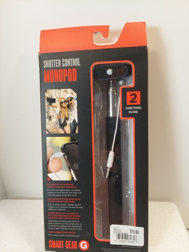 Nuevo Monopie Selfie Stick Control de obturador de engranajes inteligente con disparador incorporado - Imagen 1 de 2