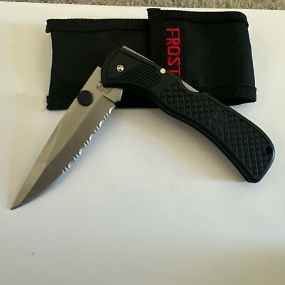 Frost Cutlery 7.5'' Folding Knife 18-283B 3'' Stainless Steel Blade