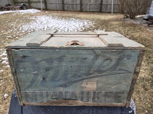 Vintage 1933 Prohibition Era Wood Beer Crate w/h Lid Miller Brewing Milwaukee WI - Picture 2 of 24