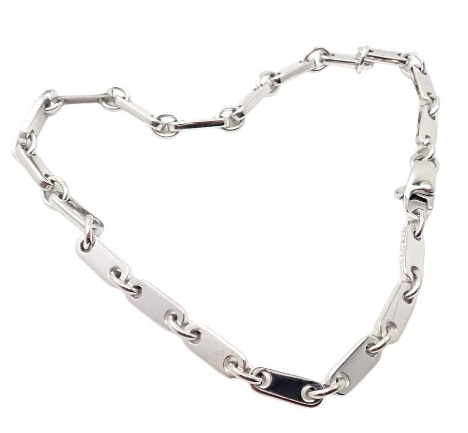 ¡Auténtico! Brazalete de eslabones de fidelidad de oro blanco de 18 quilates Vinage Cartier Foto 2 de 4