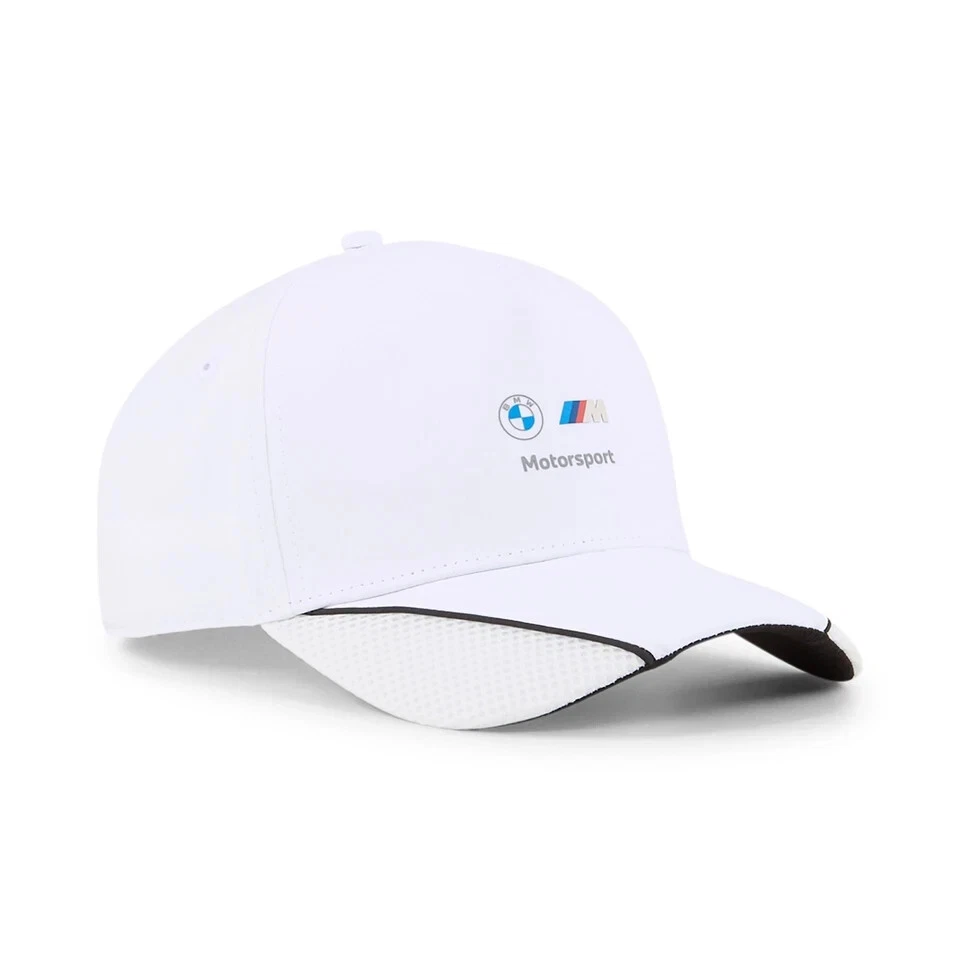 NEW BMW GENUINE MOTORSPORT WHITE BASEBALL CAP HAT ADJUSTABLE 80165B5D0E7