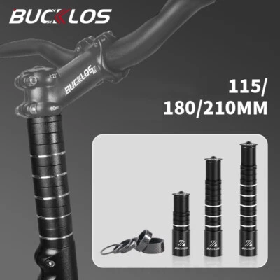 BUCKLOS Fahrrad Aluminium Lenker Erhöhung Lenkergabel Vorbau Verlängerung 115-210mm
